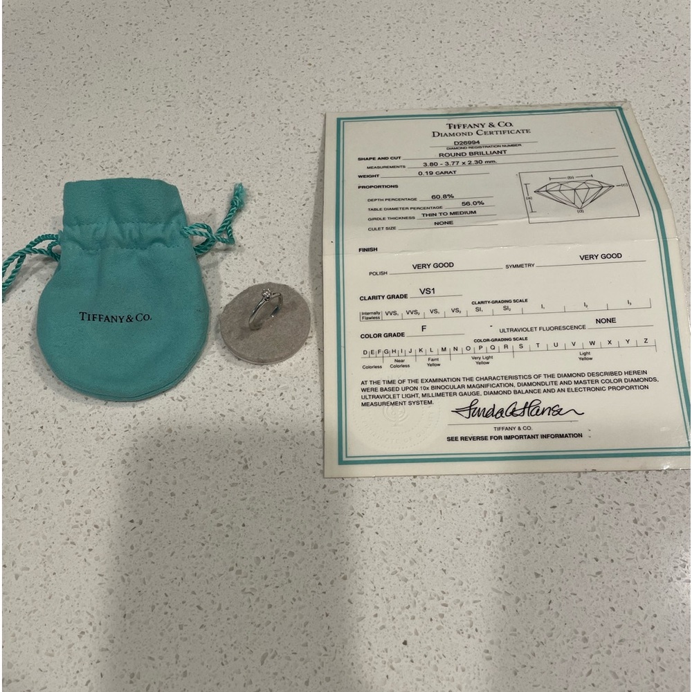Tiffany & Co Classic Collection Engagement Ring Size 5
